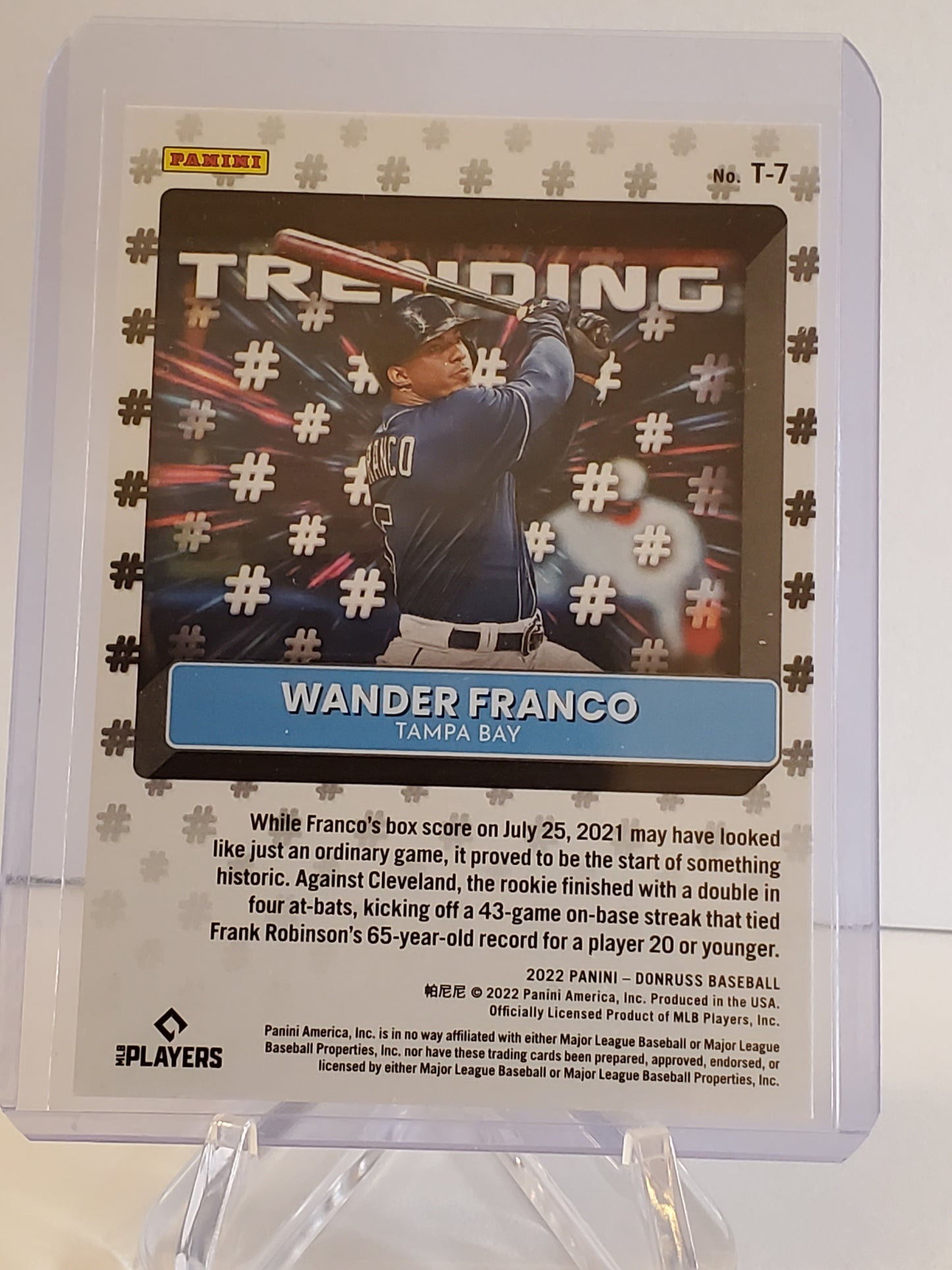 Wander Franco 2022 Panini Chronicles Diamond TRENDING #T-7