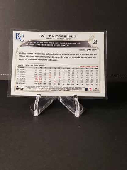 Whit Merrifield 2022 Topps Chrome Refractor #154