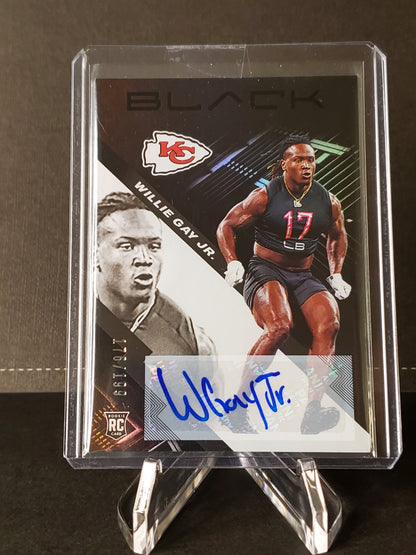 Willie Gay Jr. 2020 Panini Black AUTO RC #'d /199 - #175