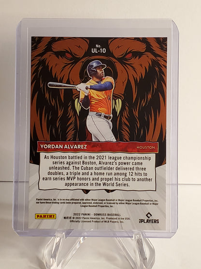 Yordan Alvarez 2022 Panini Donruss Unleashed #'d 269/999