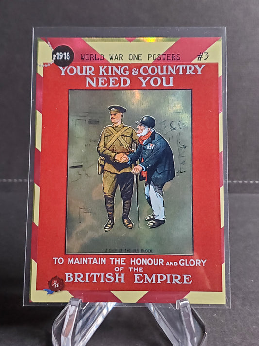 Your King and Country Need You 2023 Historic Autographs 1918: End of the Great War Foil #3