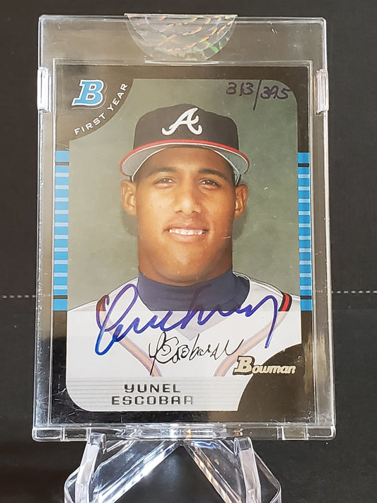 Yunel Escobar 2006 Bowman First Year Prospect AUTO Hand Numbered 313/395 #BDP88