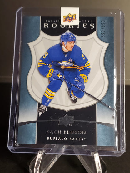 Zach Benson 2023/24 Upper Deck Artifacts Retro Rookies /999 #15