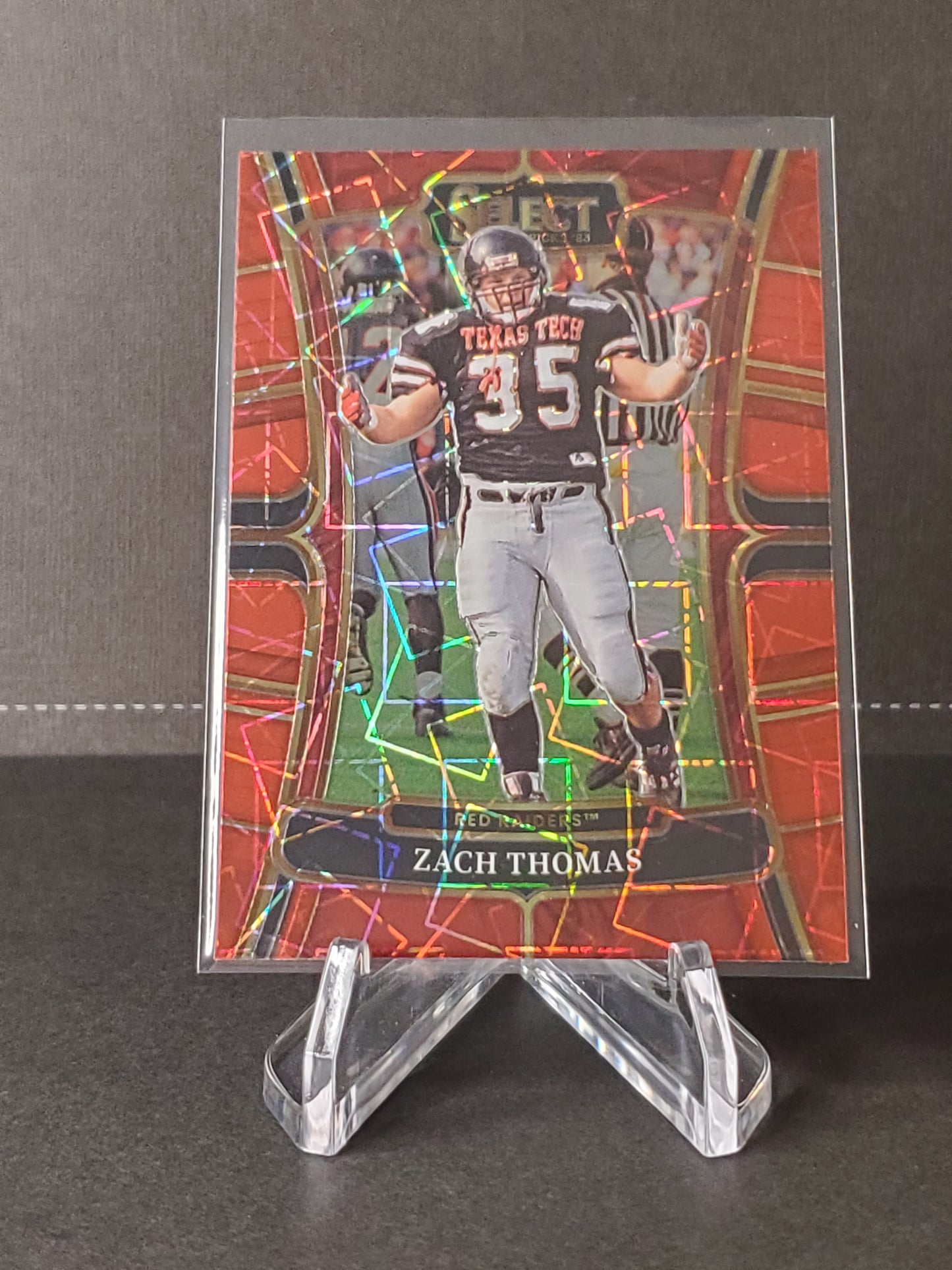 Zach Thomas 2023 Panini Select Draft Picks Red Lazer Prizm #68