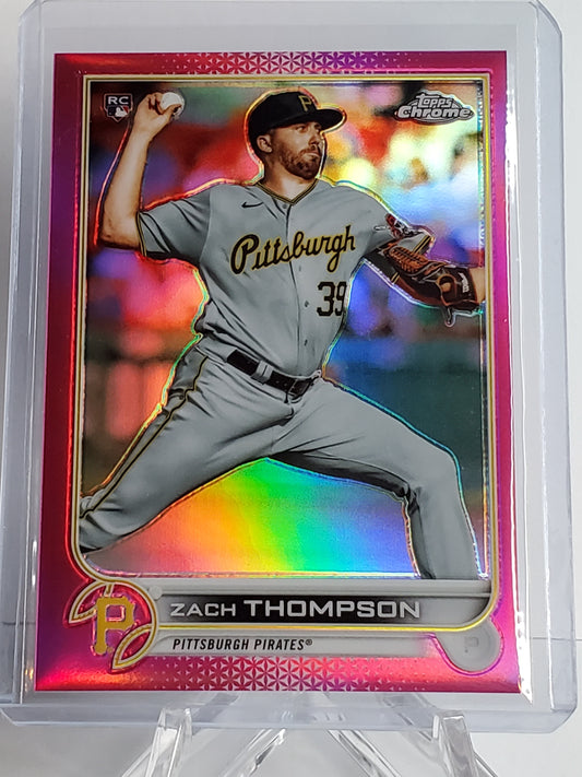 Zach Thompson 2022 Topps Chrome RC Pink Parallel #'d 52/399