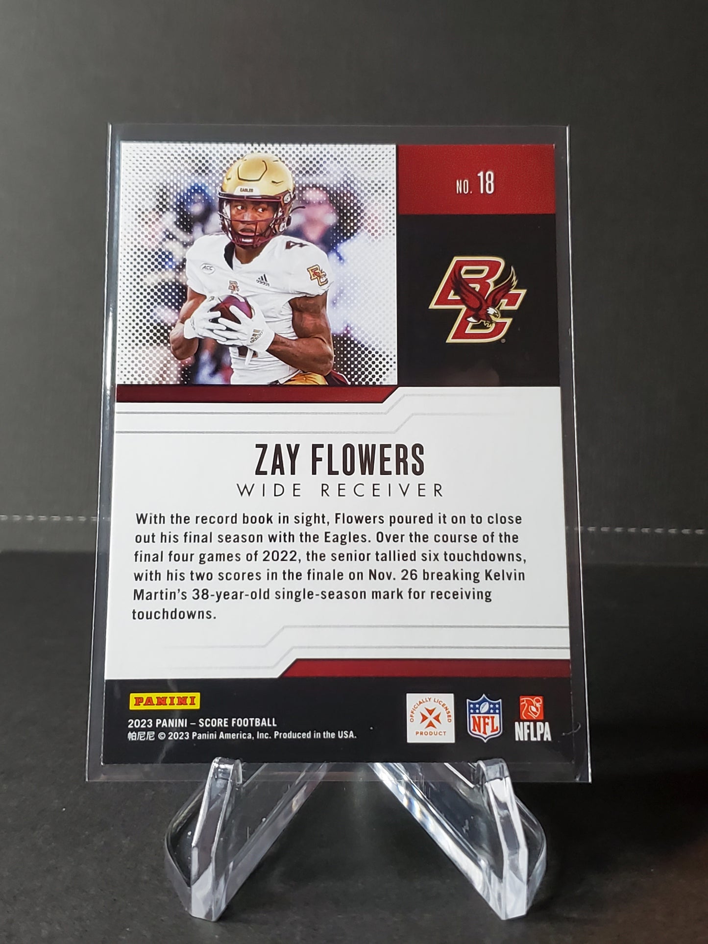 Zay Flowers 2023 Panini Score Football PROTENTIAL #18