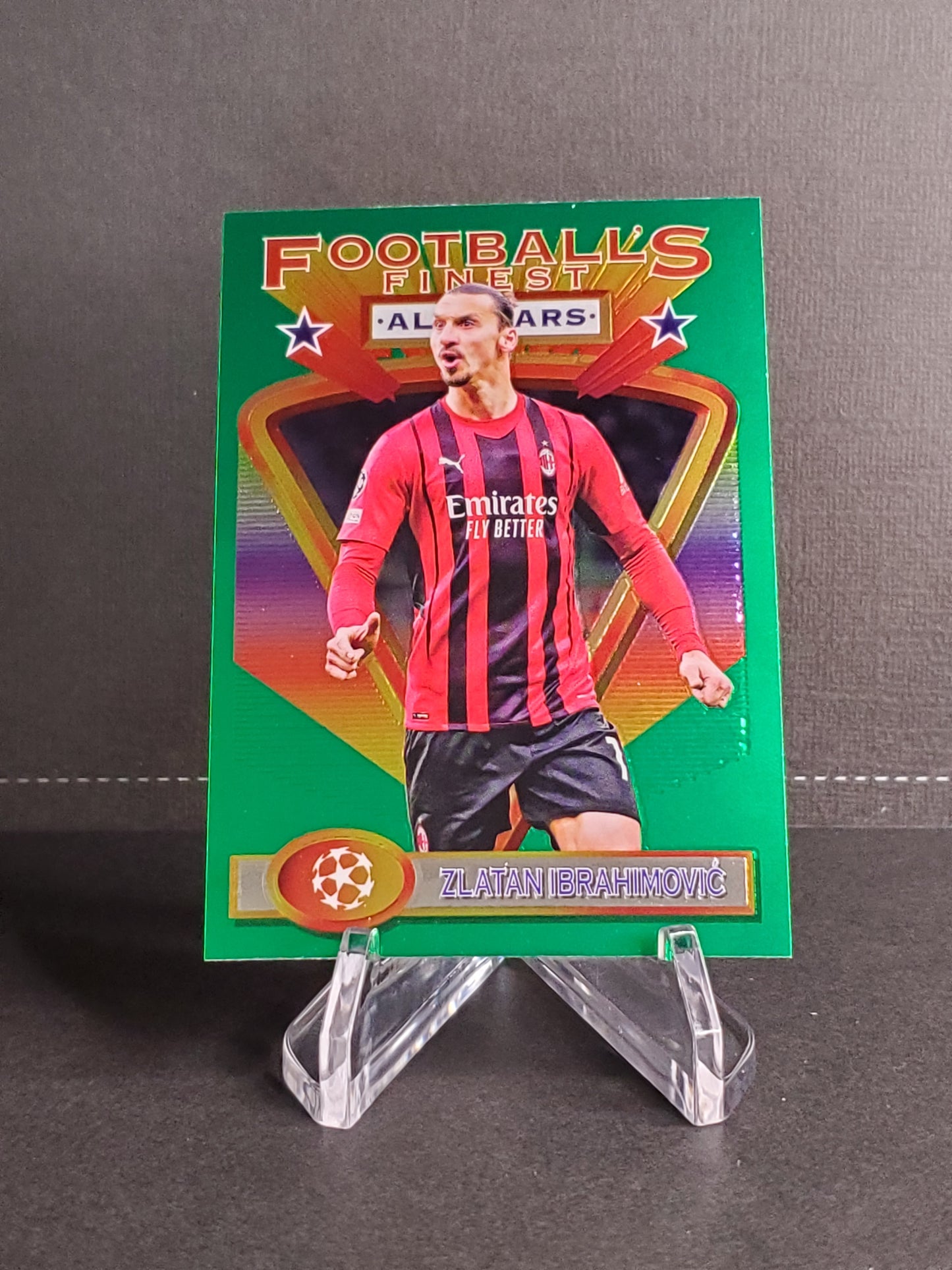 Zlatan Imbrahimovic 2021-2022 Topps Finest Flashbacks UEFA Soccer #199