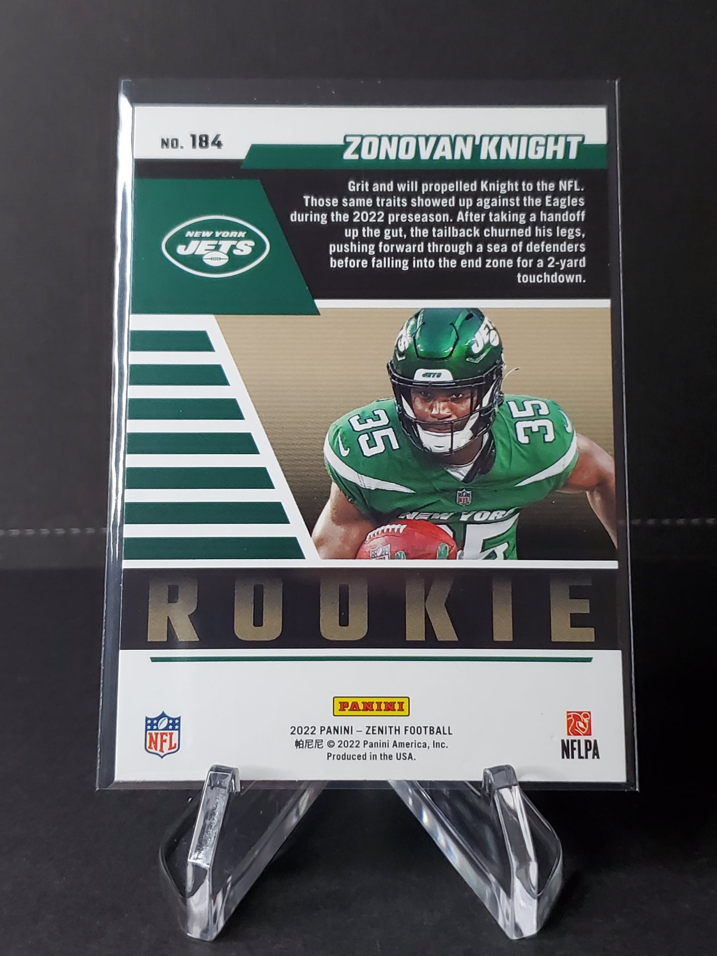 Zonovan Knigh 2022 Panini Zenith Football Red Zone RC #184