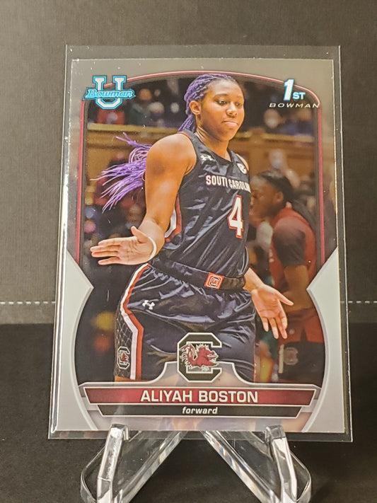 Aliyah Boston 2023 Topps Bowman University Chrome Basketball 1st Bowman #5