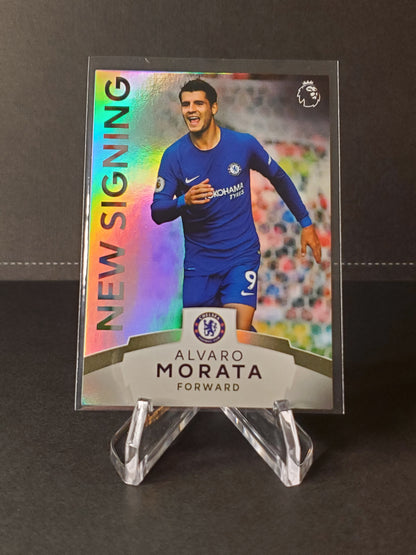 Alvaro Morata 2018 Topps Premier League Platinum New Signing #145