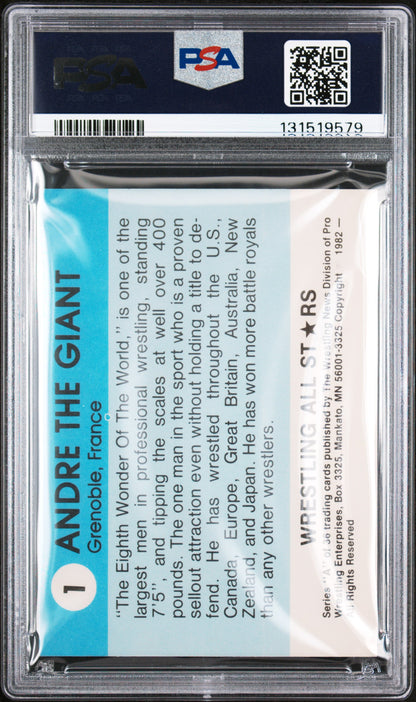 1982 WRESTLING ALL-STARS SERIES A #1 ANDRE THE GIANT ALL STARS-SERIES A PSA 5