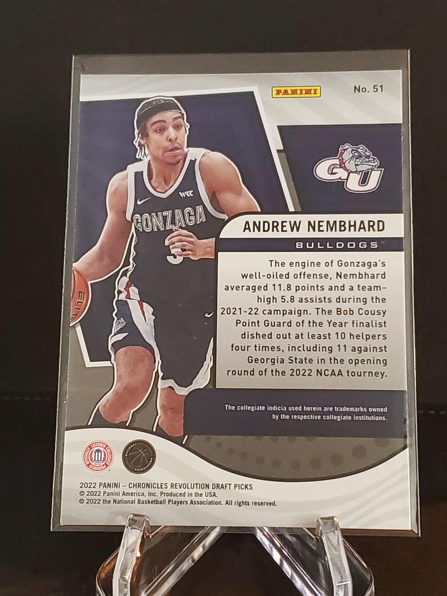 Andrew Nembhard 2022 Panini Chronicles Revolution RC #51