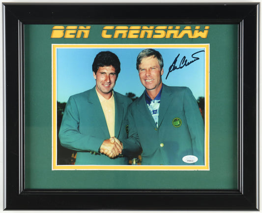 Ben Crenshaw Signed Custom Framed Photo Display (JSA)