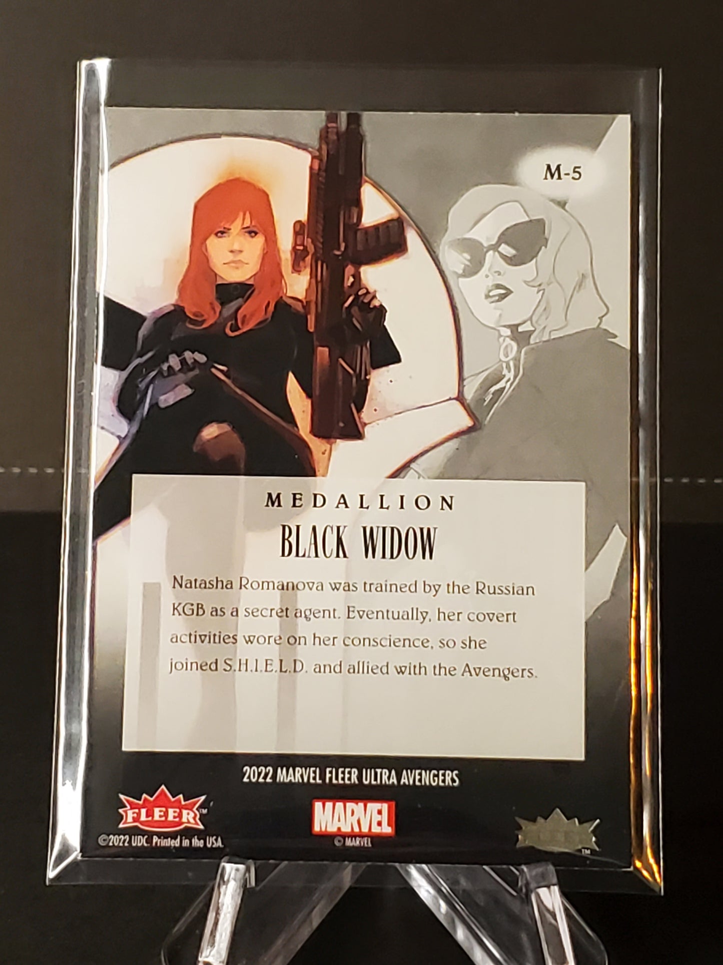 Black Widow 2022 Fleer Ultra Avengers Medallion #M-5