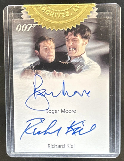 2012 Rittenhouse James Bond 50th Anniversary Roger Moore Richard Kiel Auto