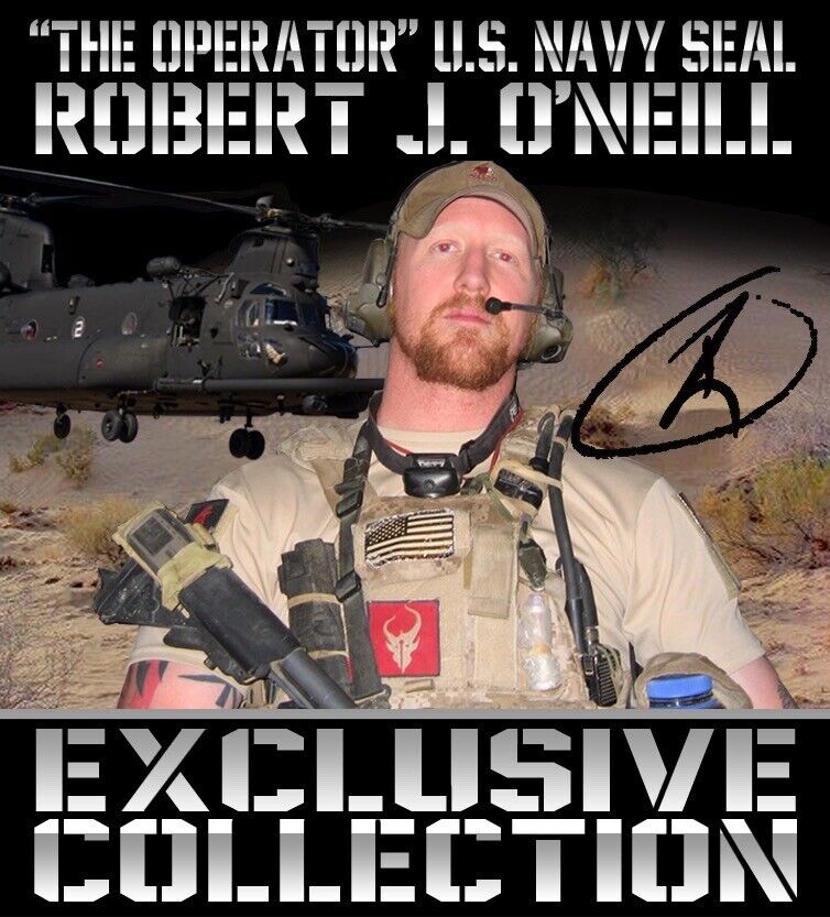 U.S. Navy SEAL Robert O’Neill Signed Tom Brady Jersey Killed Osama Bin Laden PSA