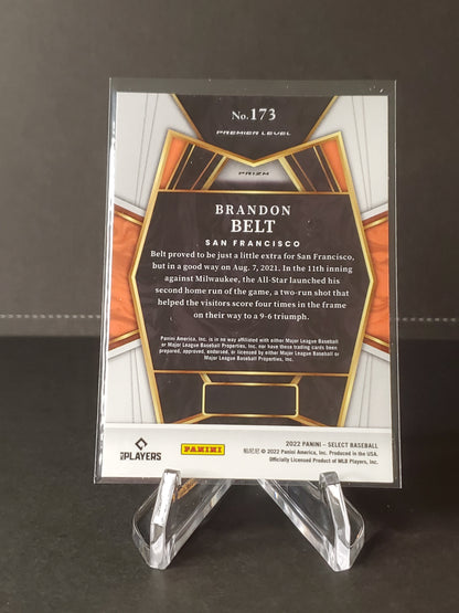 Brandon Belt 2022 Panini Select Baseball Premier Prizm Refractor #173