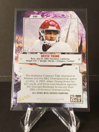 Bryce Young 2022 Skybox Metal Universe #040