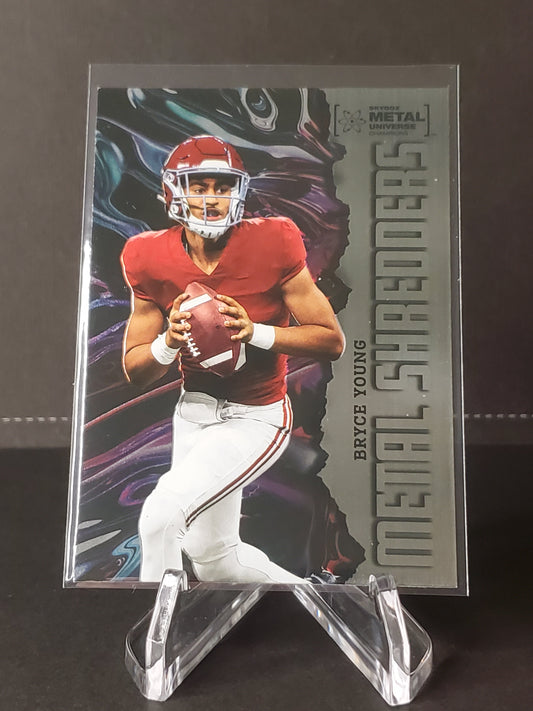 Bryce Young 2022 Skybox Metal Universe Metal Shredders #105