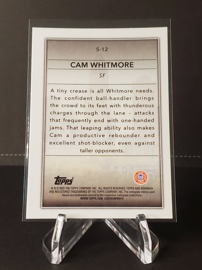 Cam Whitmore 2023 Topps Bowman University Chrome Basketball Skyscraping #S-12