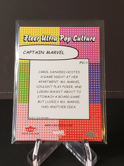 Captain Marvel 2023 Fleer Ultra Wolverine Pop Culture #PC-1