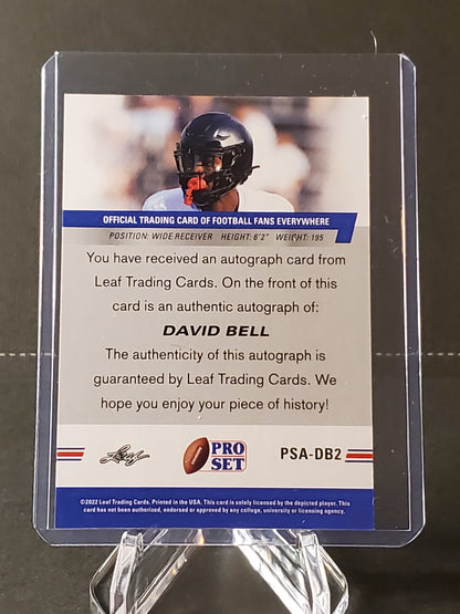 David Bell 2022 Leaf Pro Set XRC AUTO #PSA-DB2