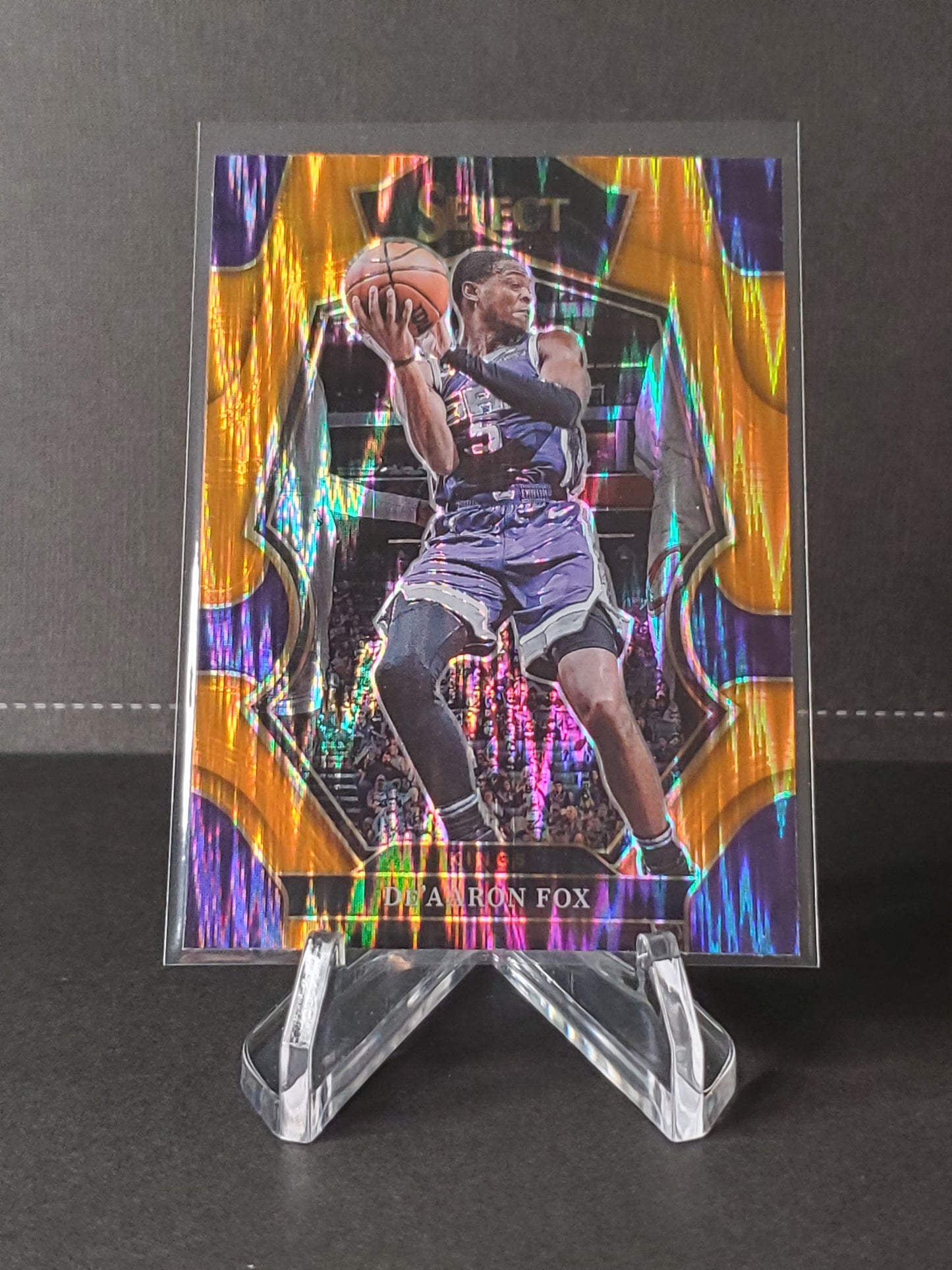 De'Aaron Fox 2022-2023  Panini Select Basketball Orange Premier Prizm #113