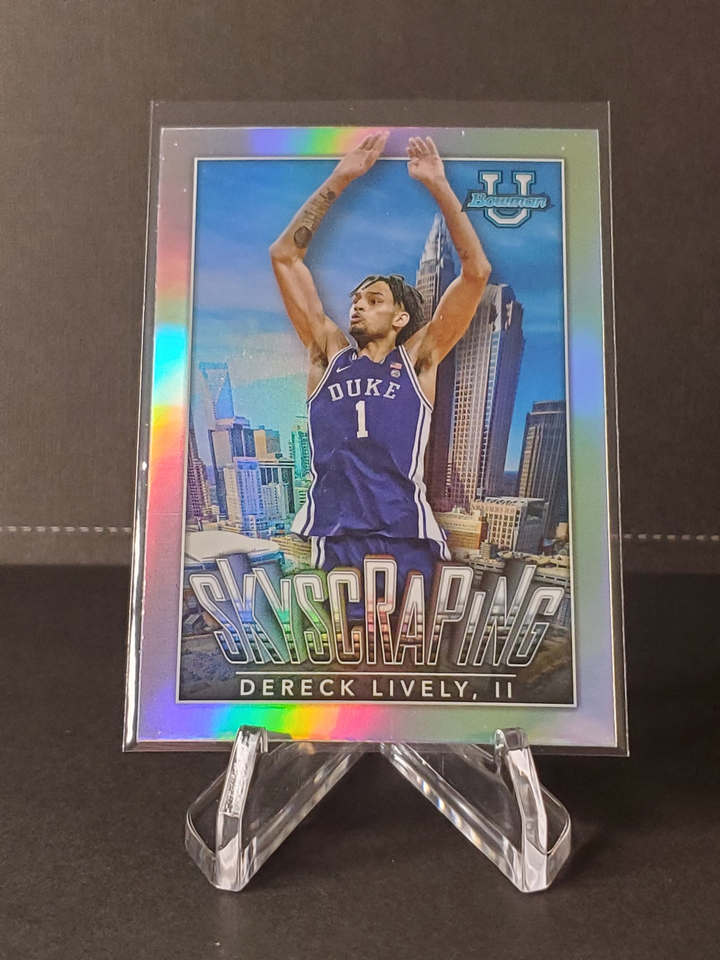 Dereck Lively II 2023 Topps Bowman University Chrome Basketball Skyscraping #S-5