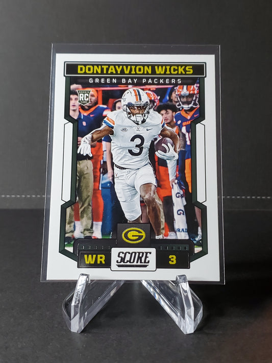 Dontayvion Wicks 2023 Panini Score Football RC #358