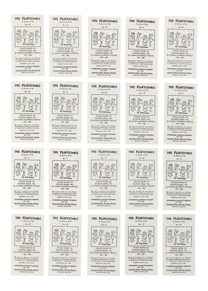 1963 Primrose Confections Flintstones Farnham Road Complete Set (50) NM-MT!!