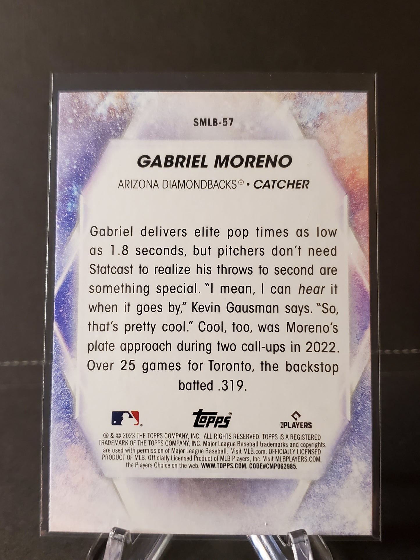 Gabriel Moreno 2023 Topps Series 2 RC Stars of MLB #SMLB-57