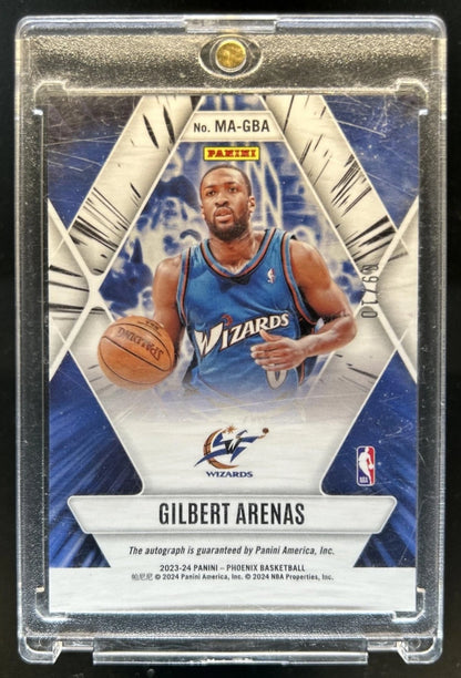 2023-24 Panini Phoenix Gilbert Arenas Mythical Auto Autograph Gold #/10