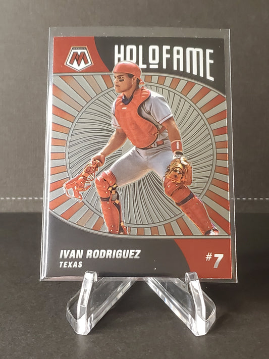 Ivan Rodriguez 2022 Panini Mosaic Baseball Holo Fame #HF-12