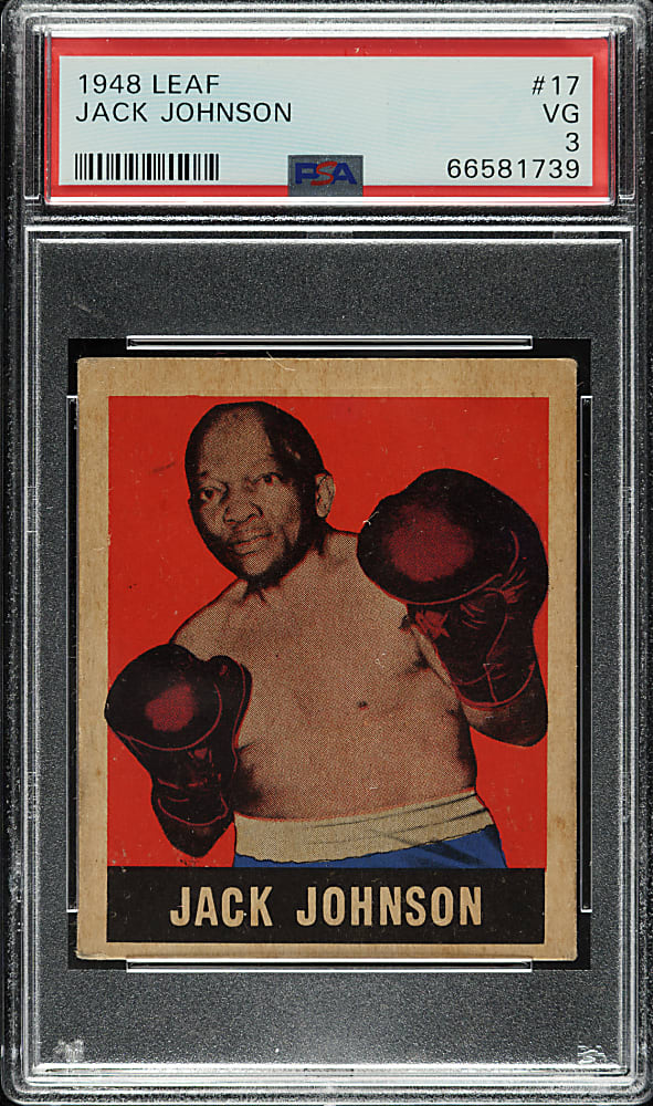1948 Leaf Boxing #17 Jack Johnson PSA VG 3