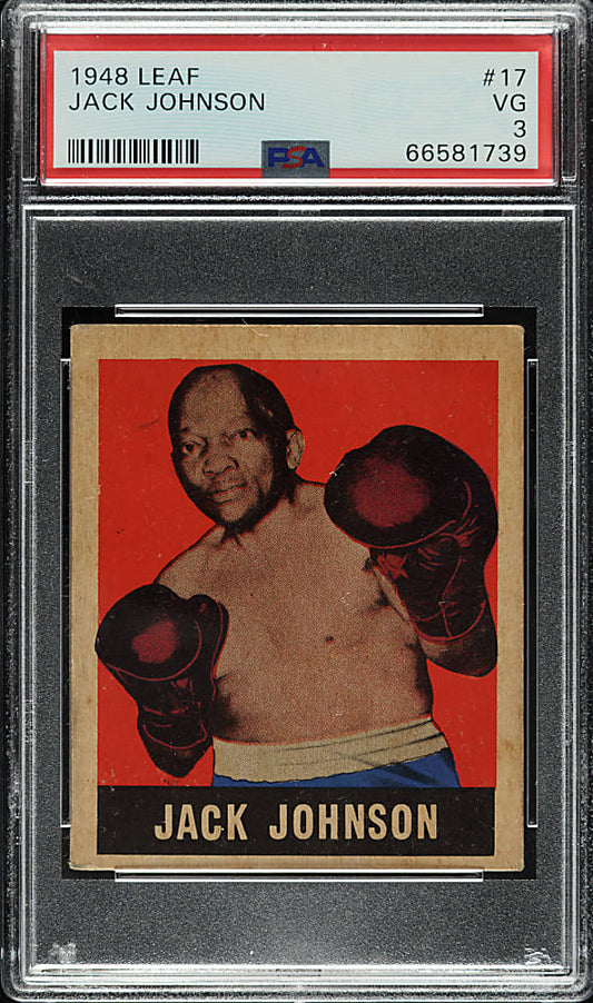1948 Leaf Boxing #17 Jack Johnson PSA VG 3