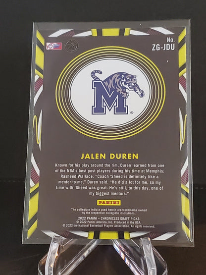 Jalen Duren 2022 Panini Chronicles Gamma Rays RC #ZG-JDU