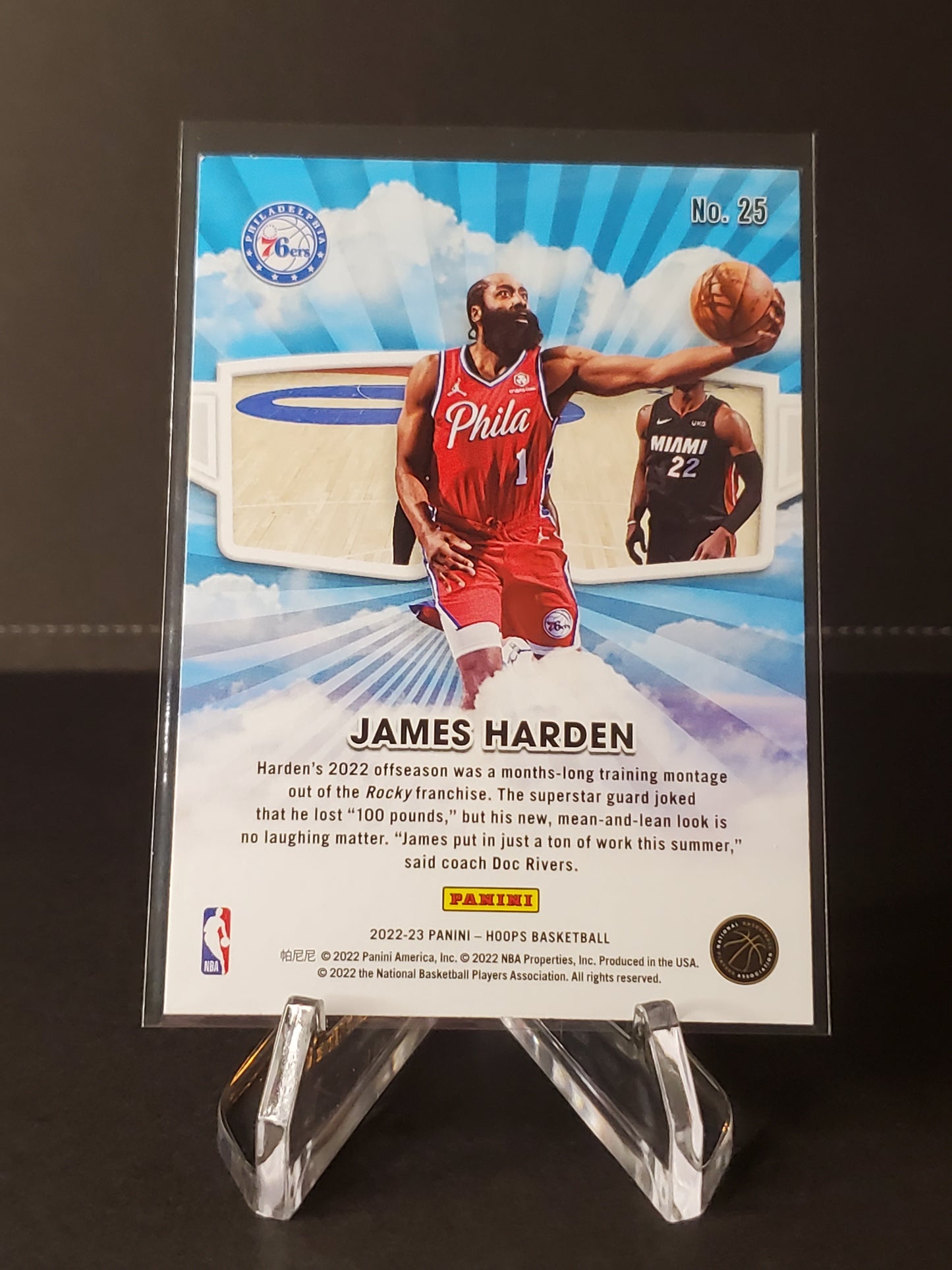 James Harden 2022-2023 Panini Hoops Basketball Skyview #25