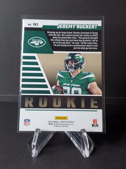 Jeremy Ruckert 2022 Panini Zenith Football RC #192