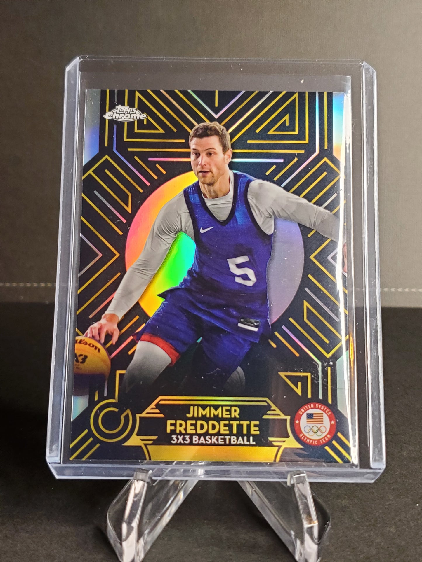 Jimmer Freddette 2024 Topps Chrome US Olympic and Paraolympic Hopefuls Athlete Nouveau #AN-3