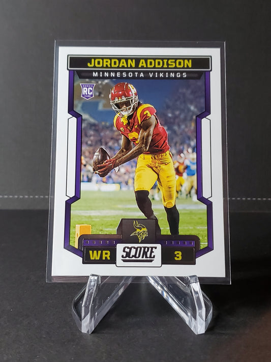 Jordan Addison 2023 Panini Score Football RC #346