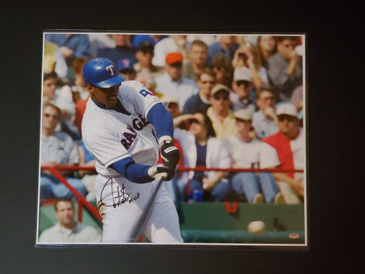 Juan Gonzalez Signed 16x20 Photo W/2x AL MVP Inscription