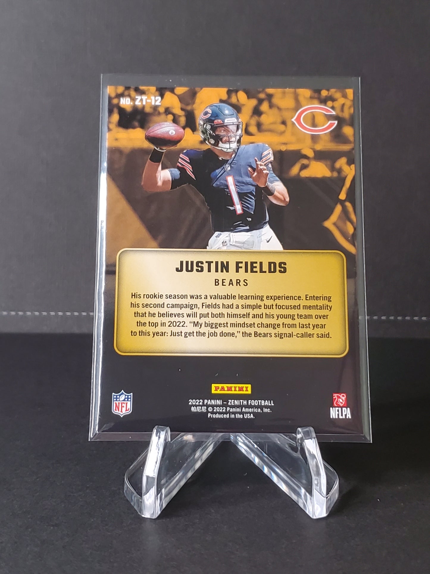 Justin Fields 2022 Panini Zenith Football Z-Team #ZT-12