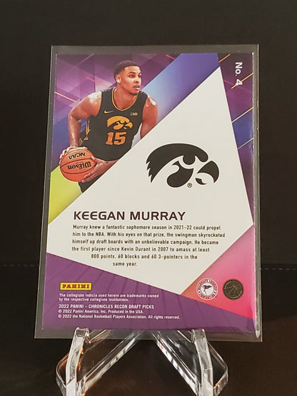 Keegan Murray 2022 Panini Chronicles Recon RC #4