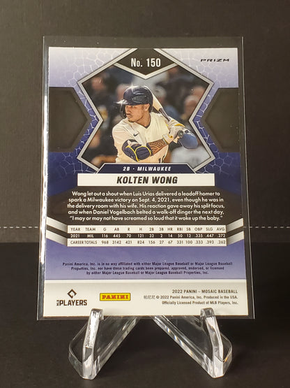 Kolten Wong 2022 Panini Mosaic Baseball Prizm #150