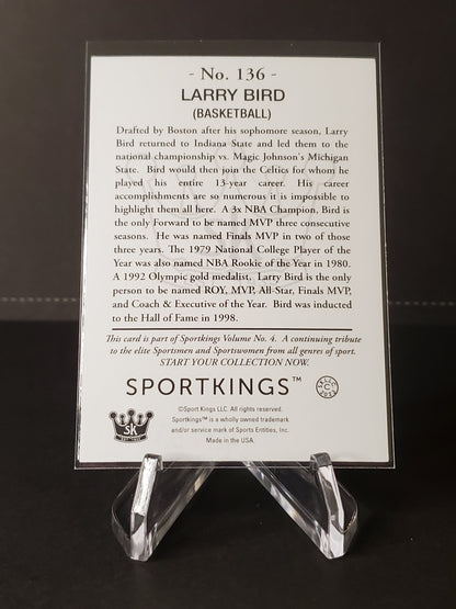 Larry Bird 2023 Sportskings Volume 4 Blue #136