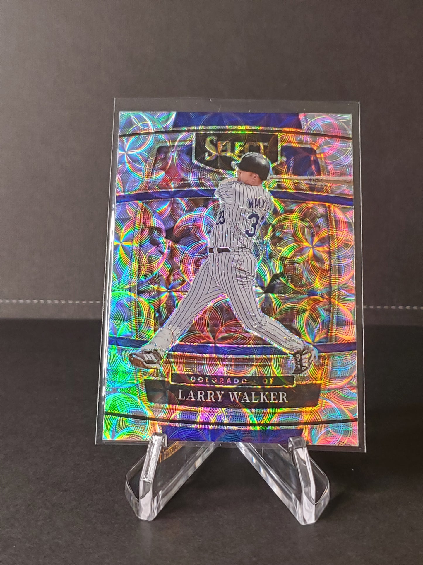 Larry Walker 2022 Panini Select Baseball Prizm Silver Scope #67