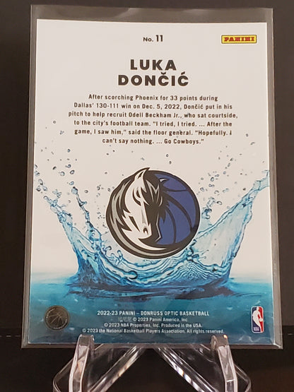 Luka Doncic 2022-2023 Panini Donruss Optic Splash #11