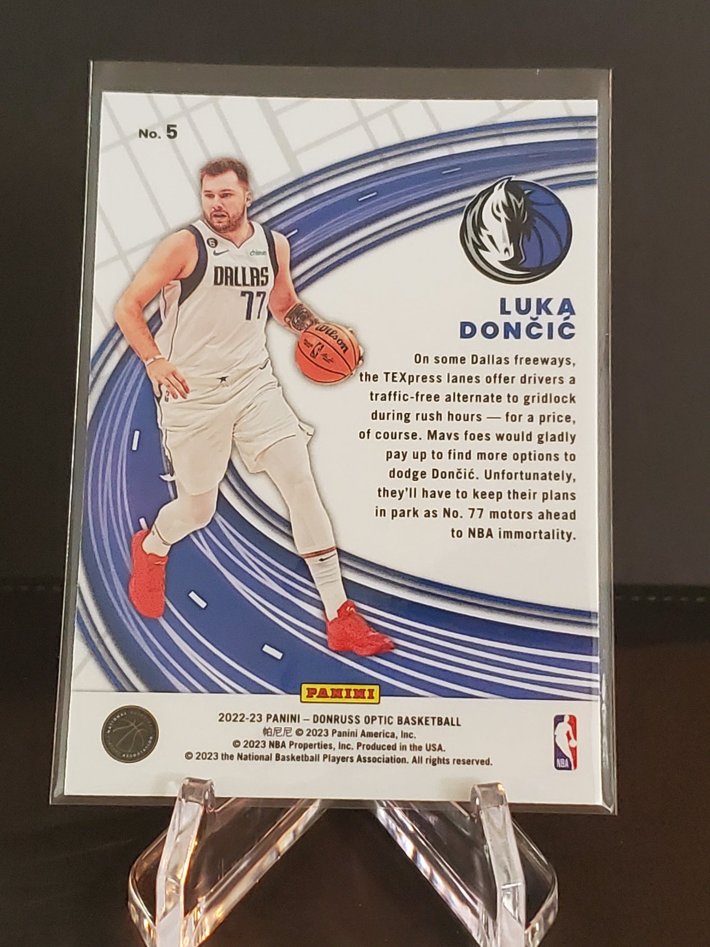 Luka Doncic 2022-2023 Panini Donruss Optic Express Lane #5