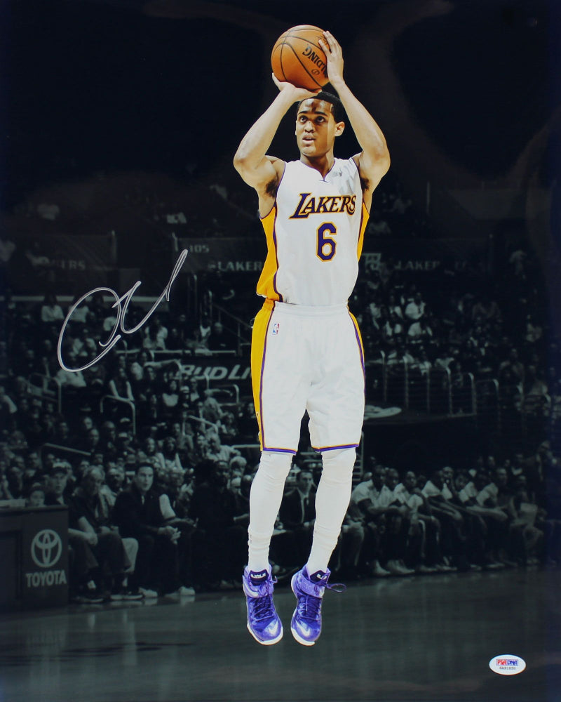 Jordan Clarkson Signed Lakers 16x20 Photo (PSA)