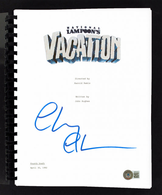 Chevy Chase Signed "National Lampoon's Vacation" Movie Script (Beckett)